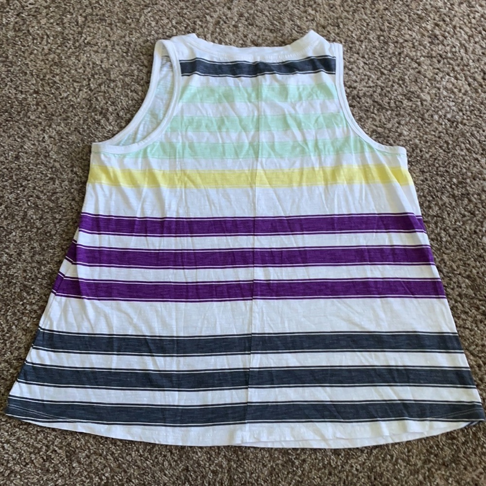 24/7 Multicolored Striped Tank Top - Picture 3 of 3